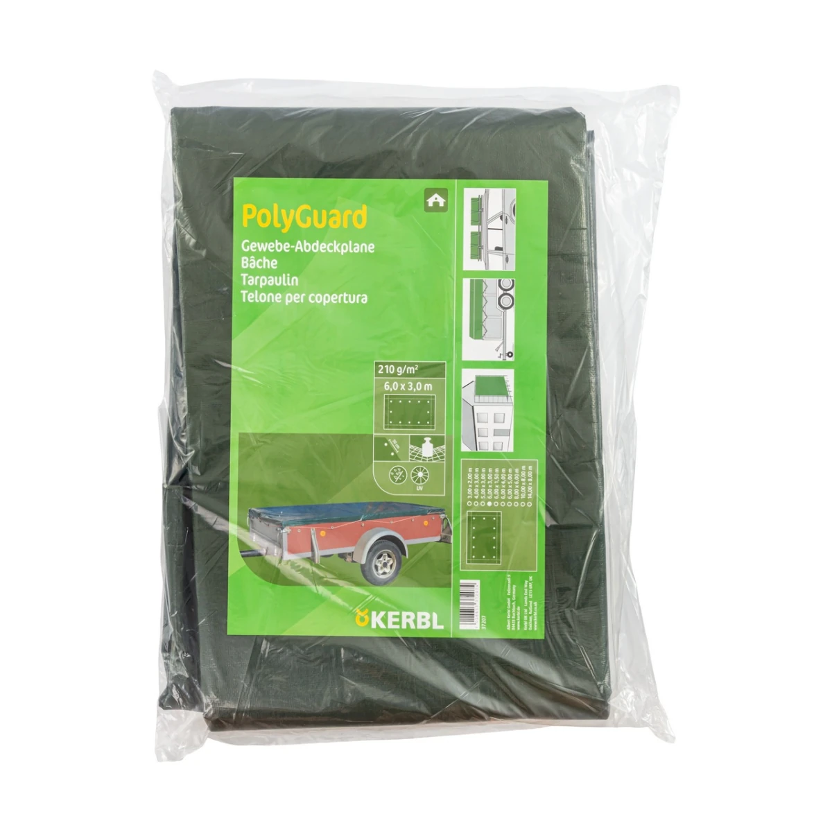 Prelată de protecție, PolyGuard, 210 g/m², 6 × 3 m