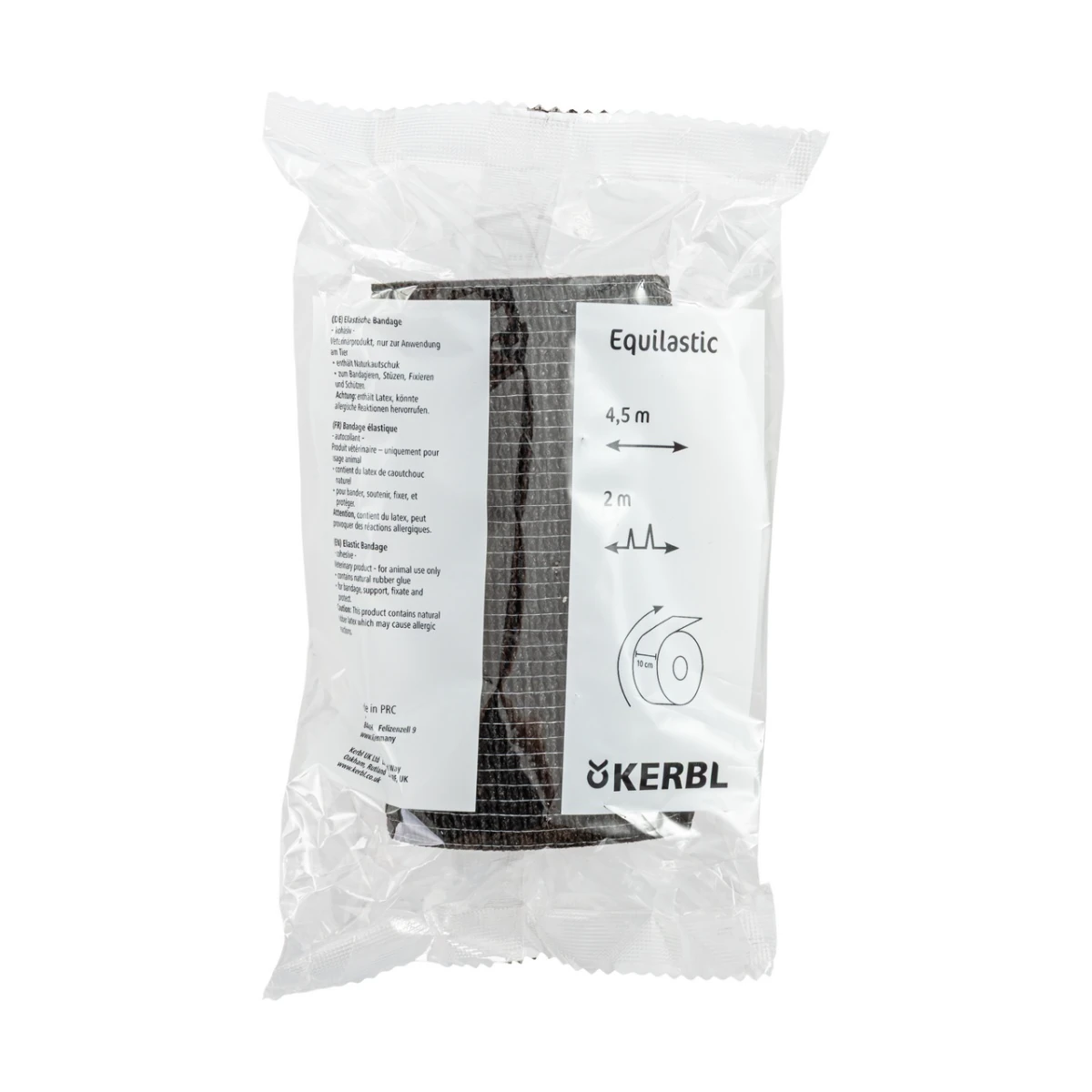 Bandaj pentru copite, Equilastic, negru, 450 × 10 cm :: Negru