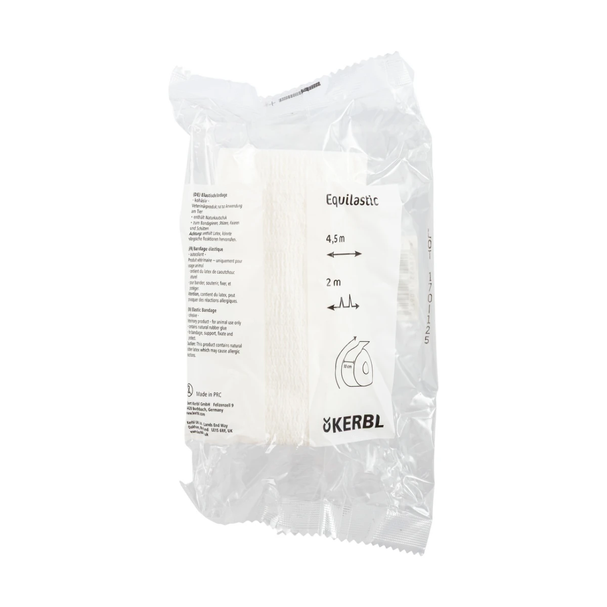 Bandaj pentru copite, Equilastic, alb, 450 × 10 cm :: Alb