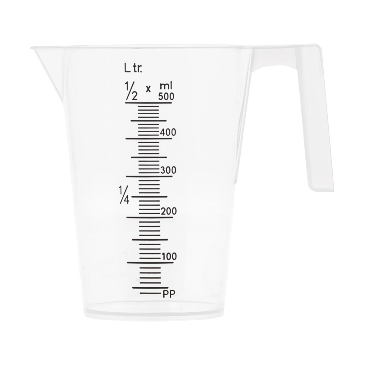 Cană gradată, plastic, 0,5 litri :: 0,5 L