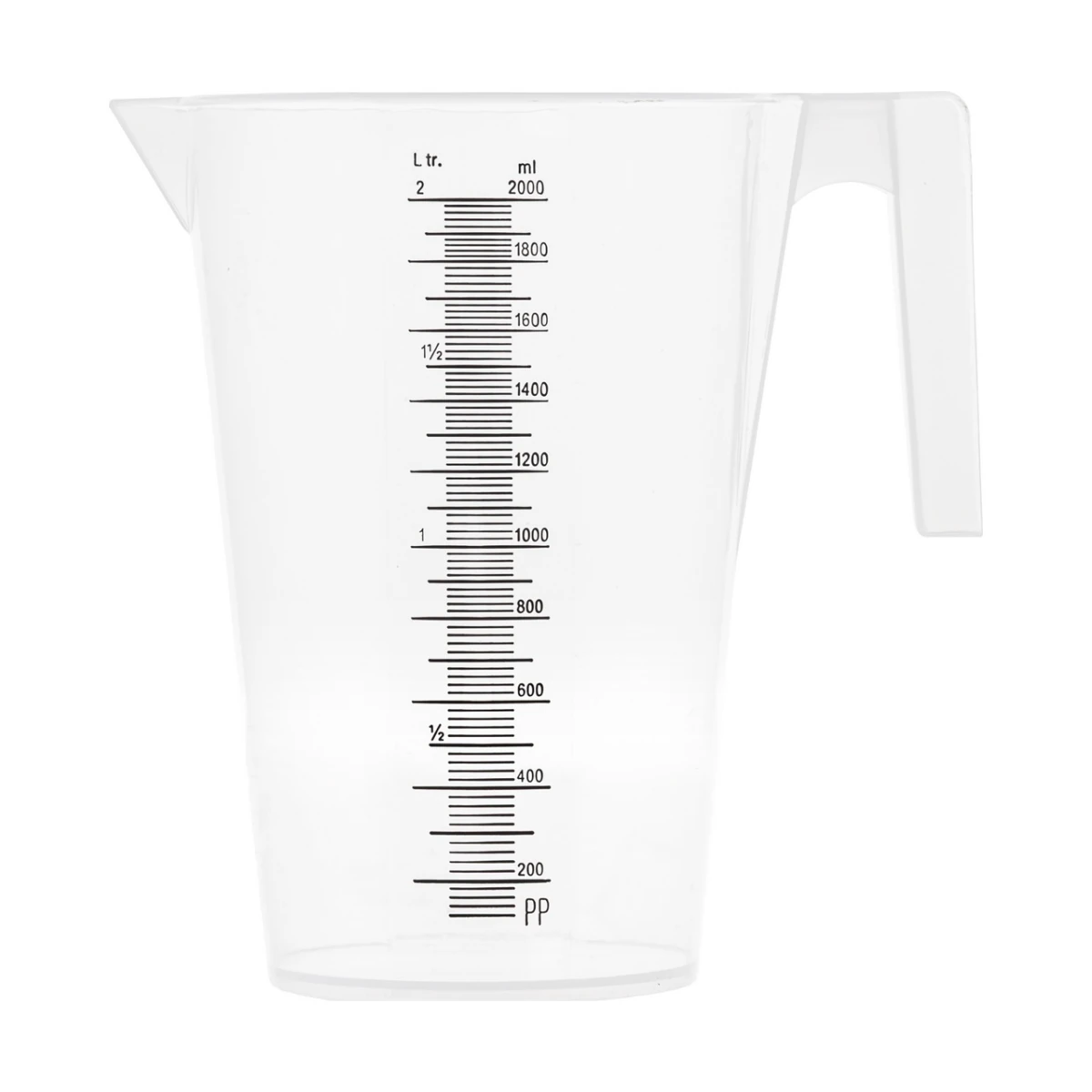Cană gradată, plastic, 2 litri :: 2 L