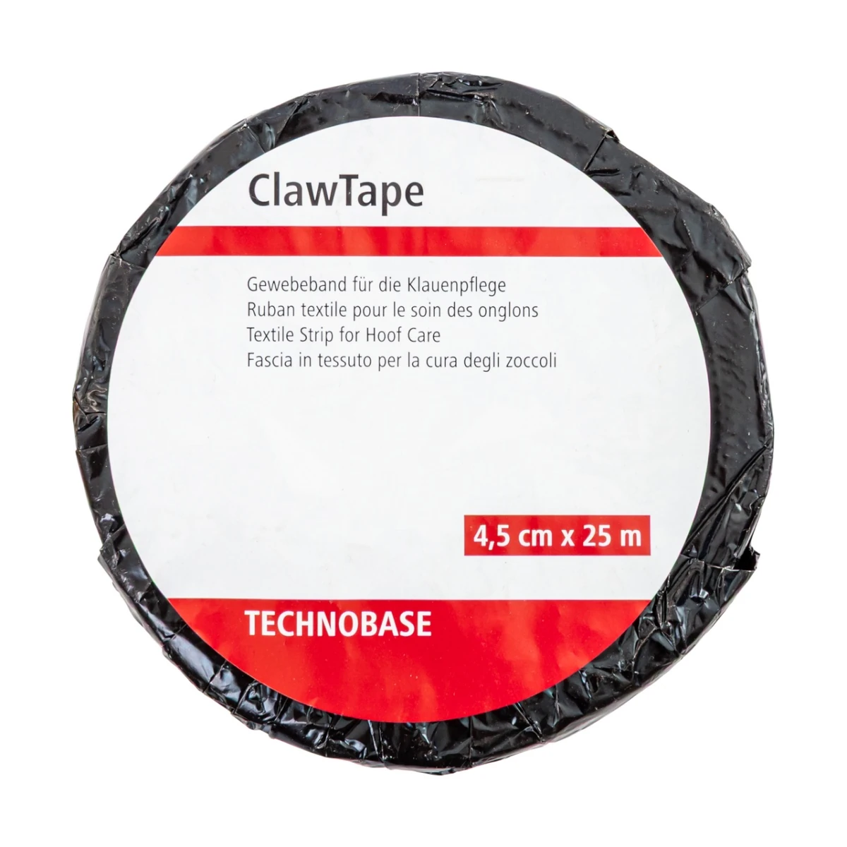 Bandă pentru copite, negru, ClawTape, 45 mm × 25 m