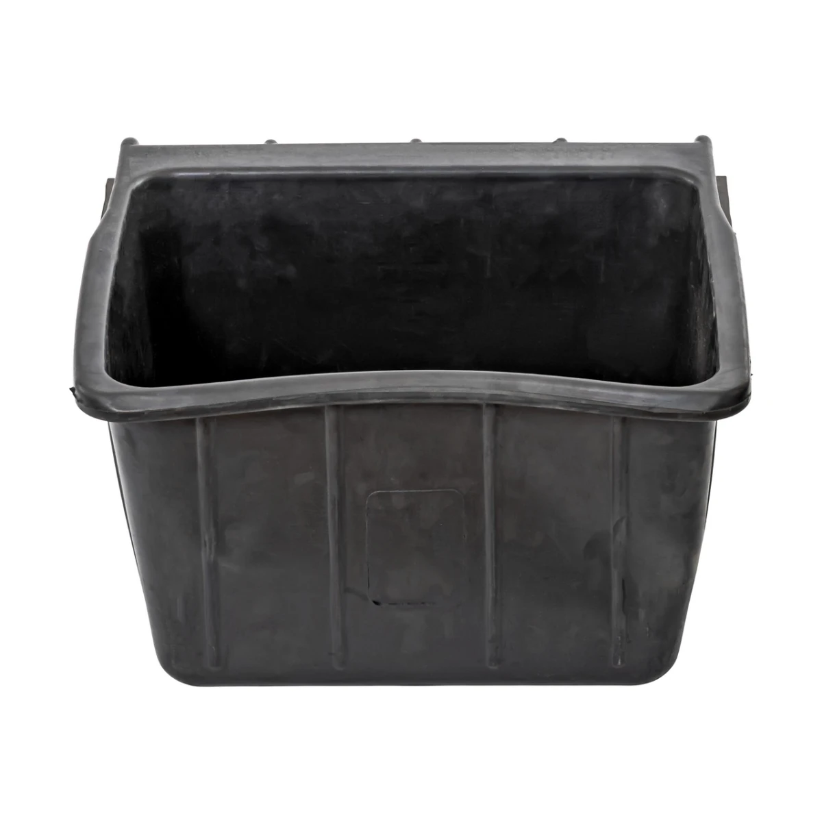 Hrănitoare rectangulară din cauciuc, negru, 20 litri