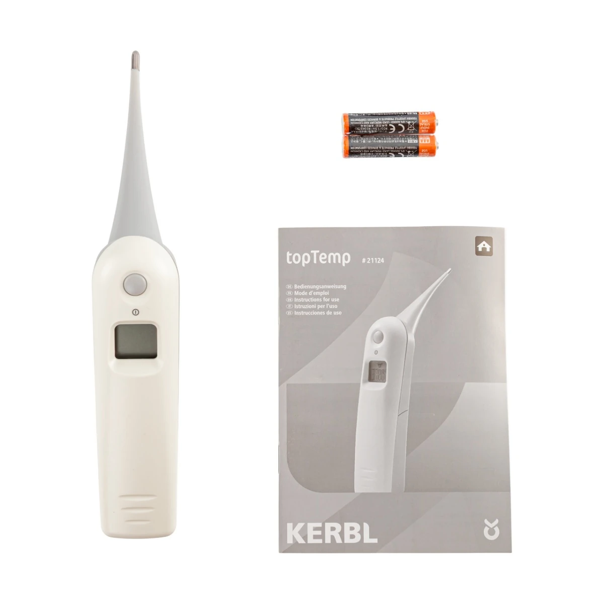 Termometru digital ergonomic, pentru utilizare rectală rapidă