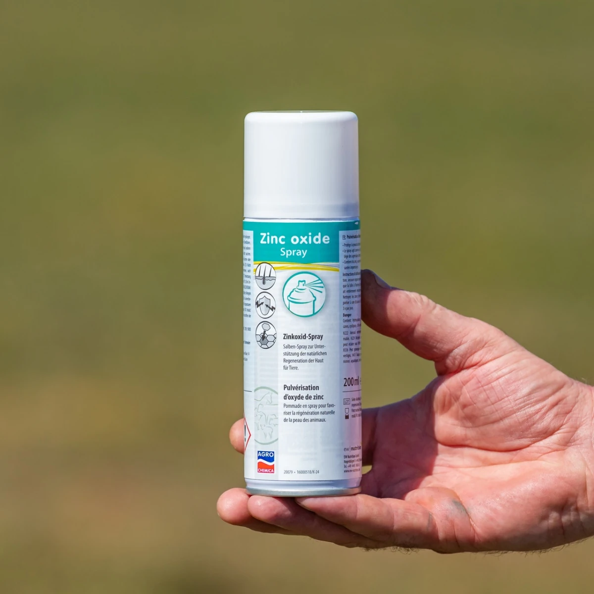 Spray de oxid de zinc pentru facilitarea regenerării naturale a pielii animalelor, 200 ml