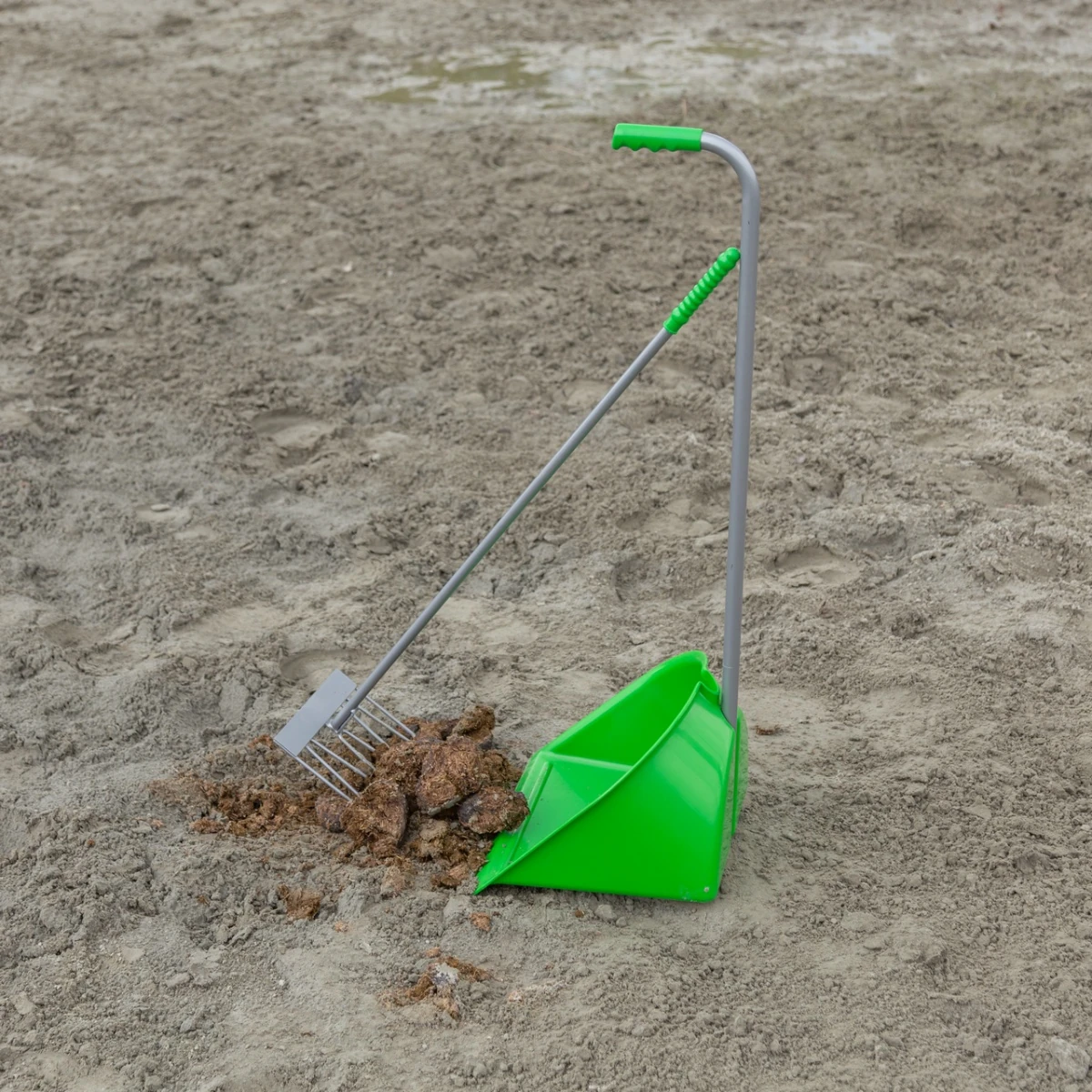 Lopată Mistboy cu greblă, verde, 90 cm :: Verde