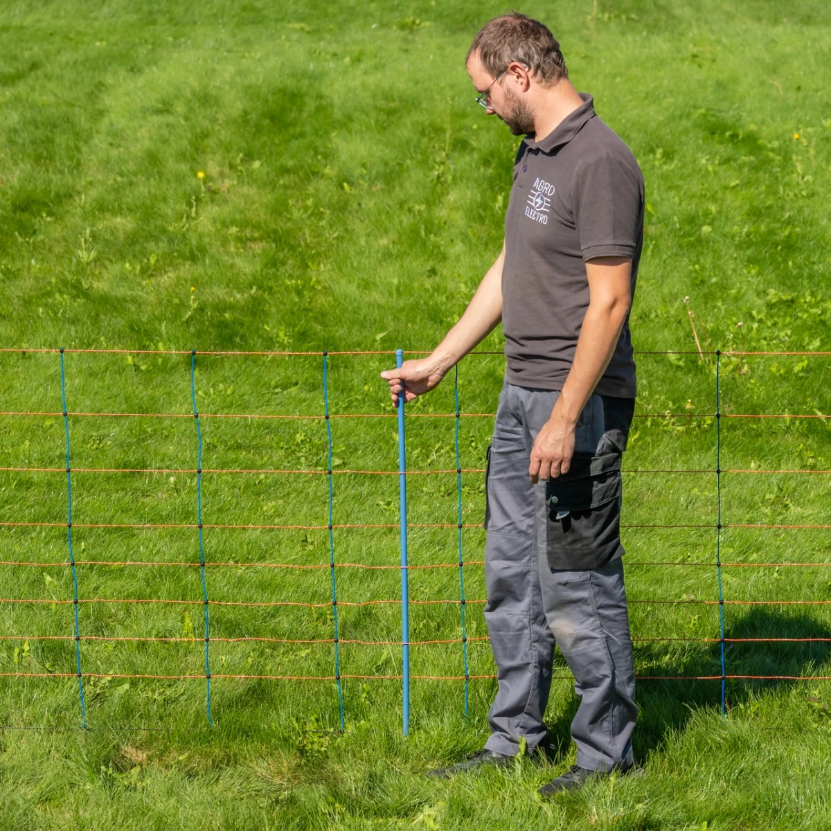 Plasă gard electric, TitanNet Premium, 50 m × 90 cm