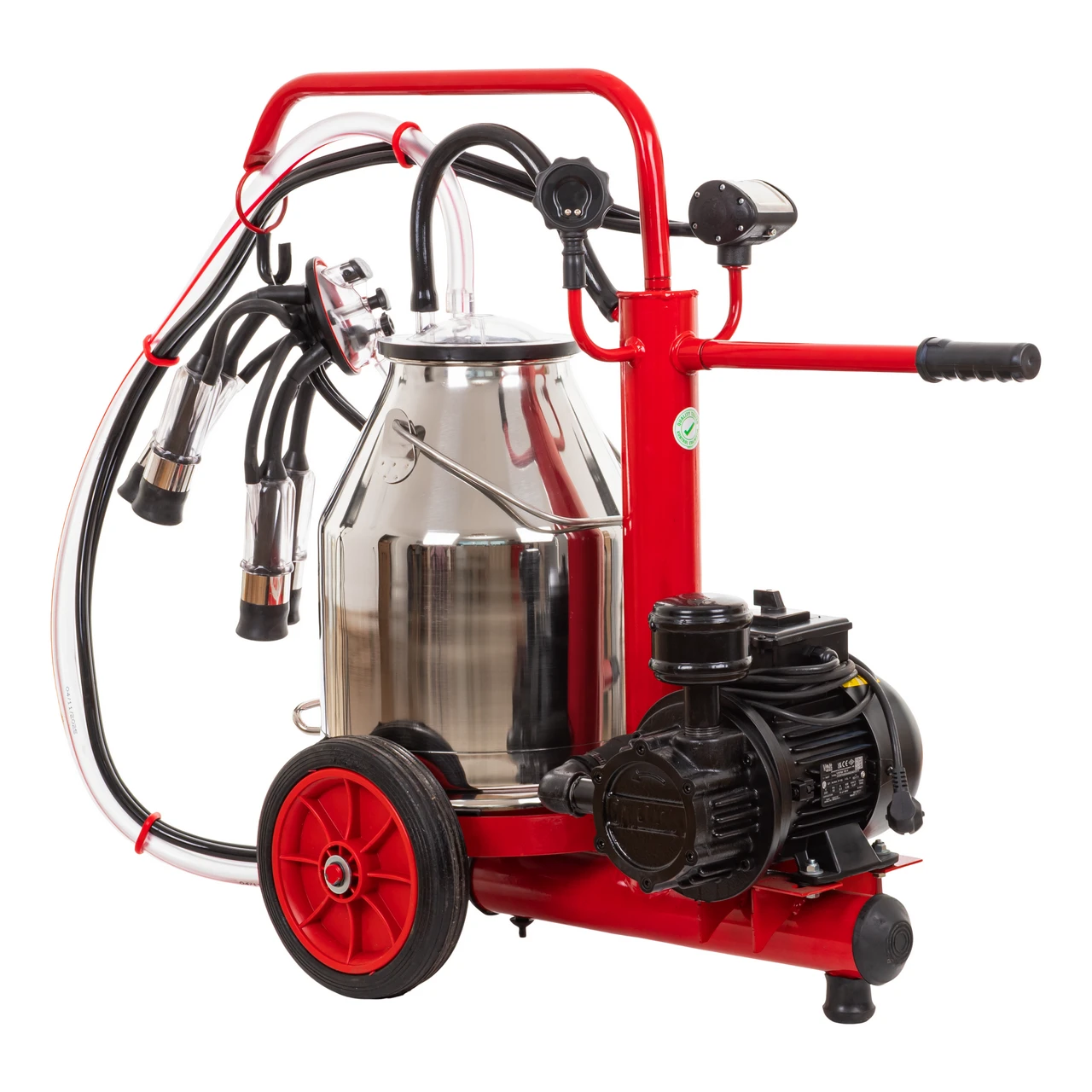 Aparat de muls vaci, pompă uscată, 1 bidon inox de 25 litri, eco