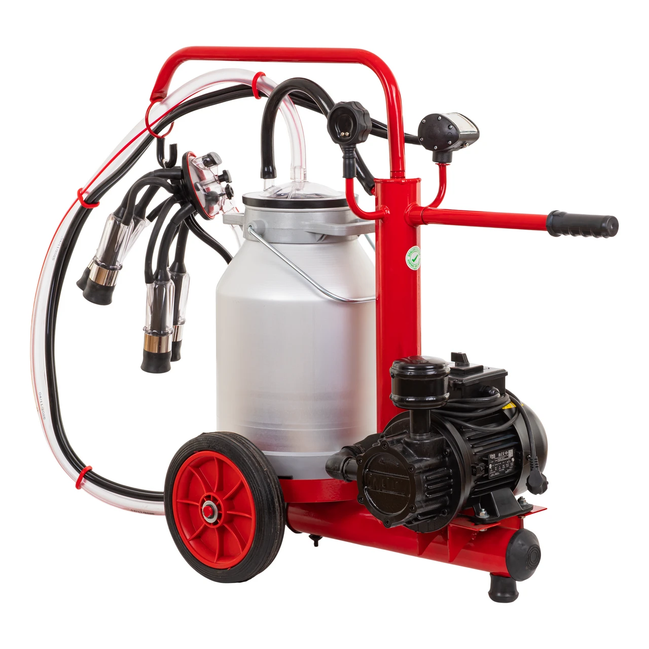 Aparat de muls vaci, pompă uscată, 1 bidon aluminiu de 25 litri, eco