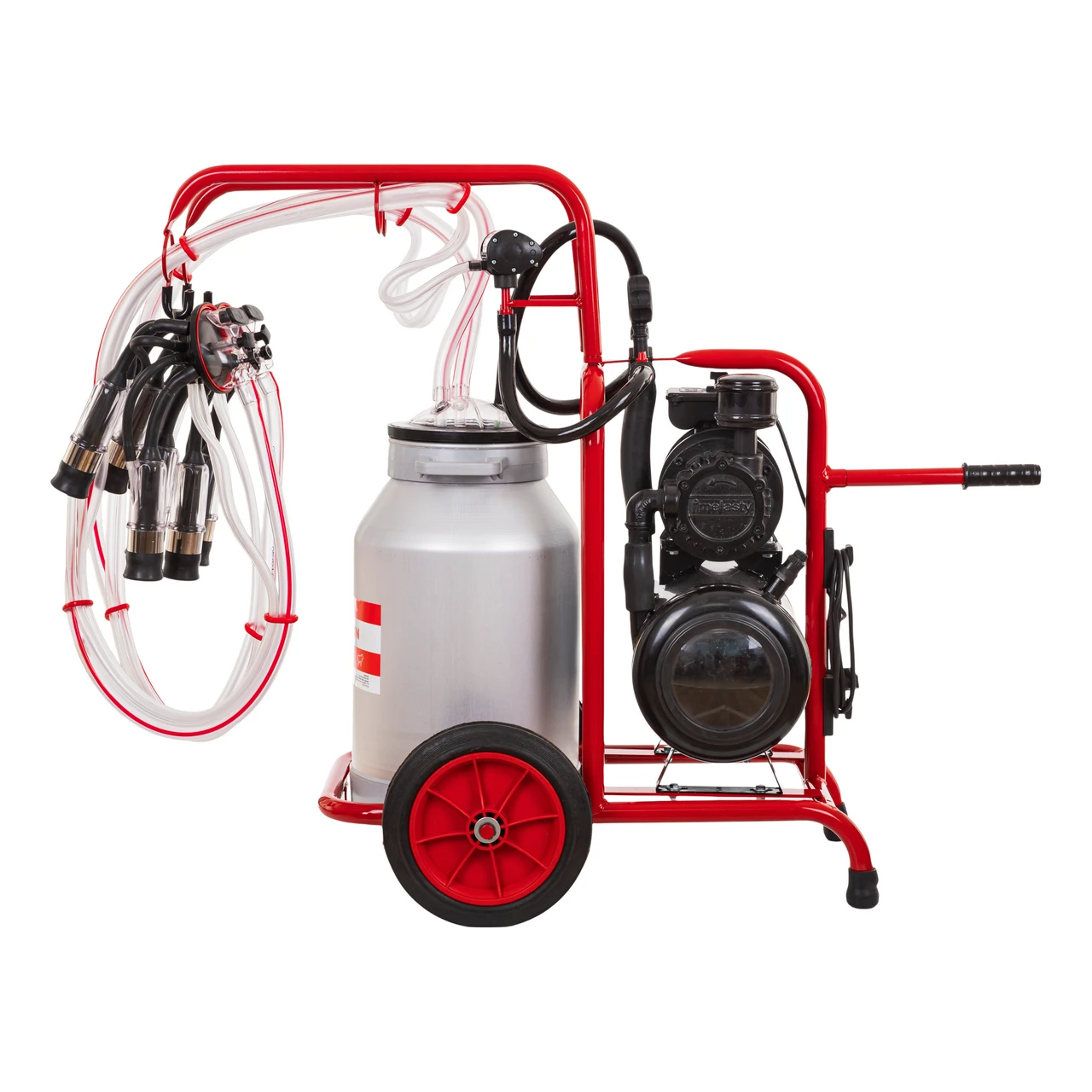 Aparat de muls vaci, pompă uscată, 2 posturi, 1 bidon aluminiu de 40 litri
