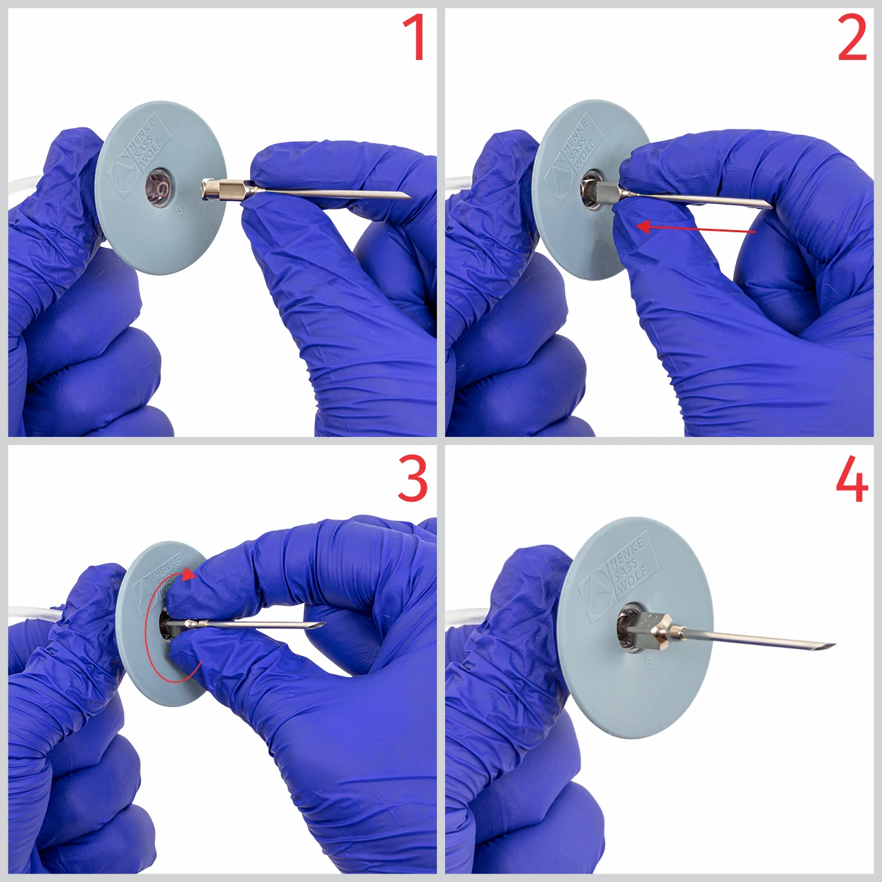 Furtun de injecție HSW, Luer Lock–Luer Lock, 75 cm