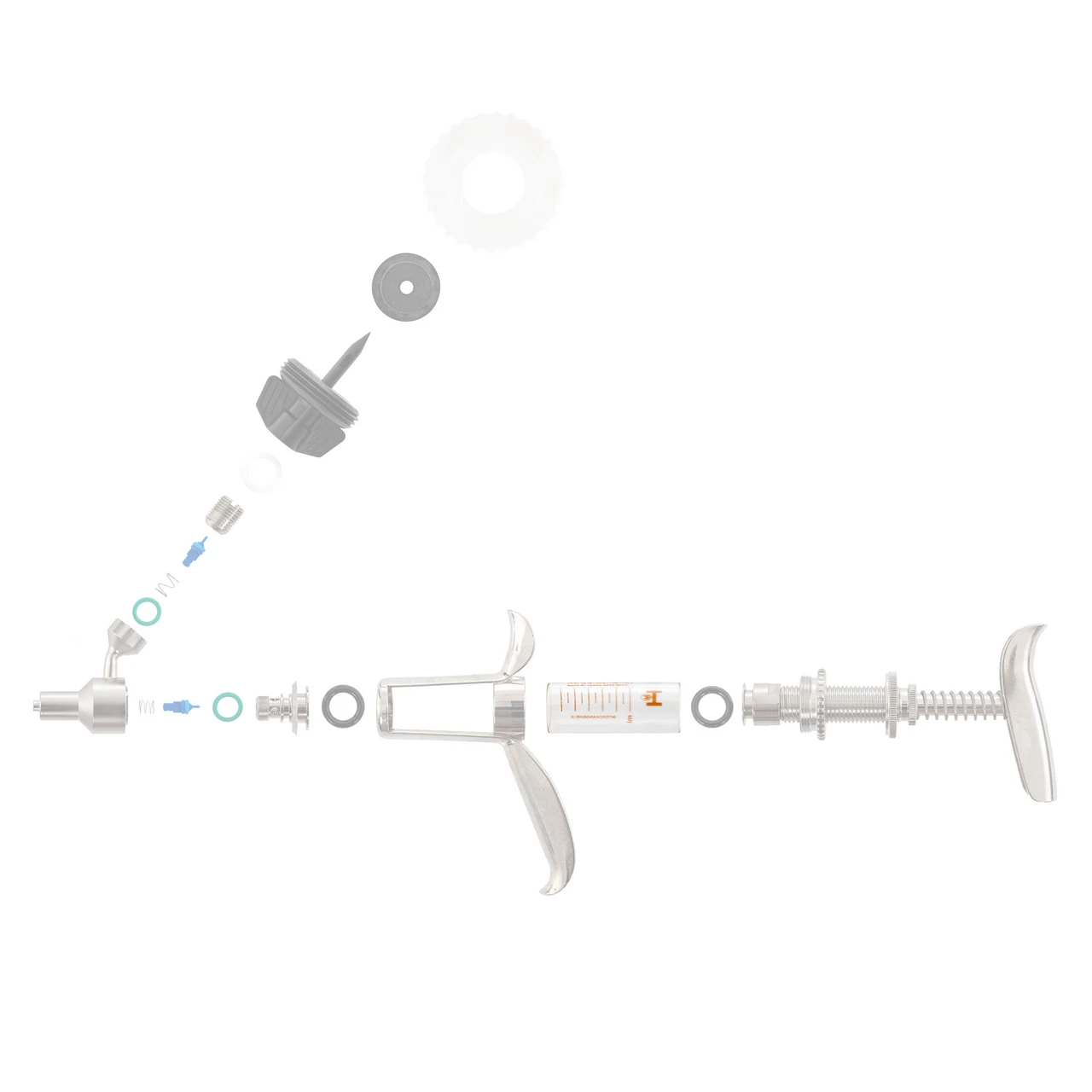 Cilindru de schimb pentru seringa automată HSW Ferro-Matic 0,1–5 ml