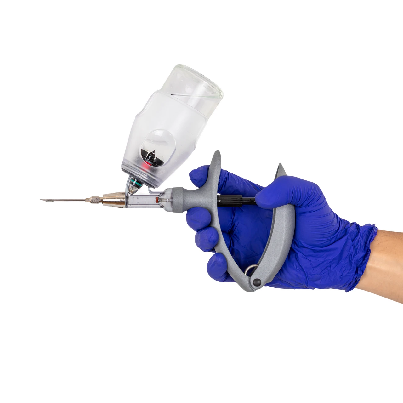 Seringă automată HSW ECO-Matic cu atașament de sticlă, Luer Lock, 0,1-0,3 ml
