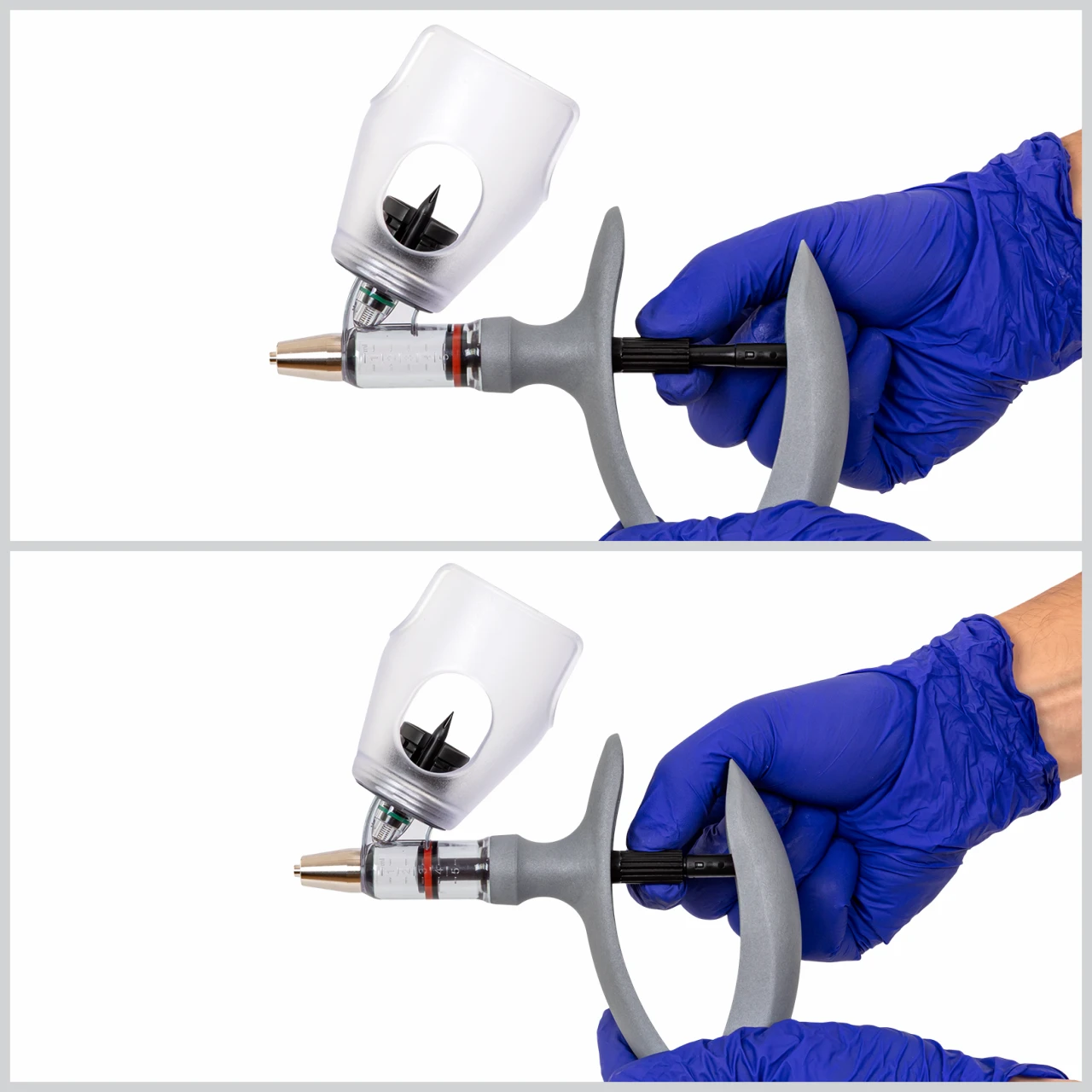 Seringă automată HSW ECO-Matic cu atașament de sticlă, Luer Lock, 0,5-5 ml
