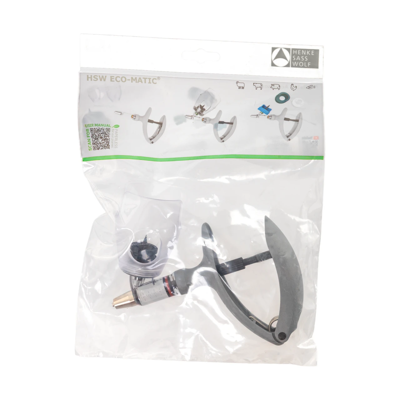 Seringă automată HSW ECO-Matic cu atașament de sticlă, Luer Lock, 0,5-5 ml