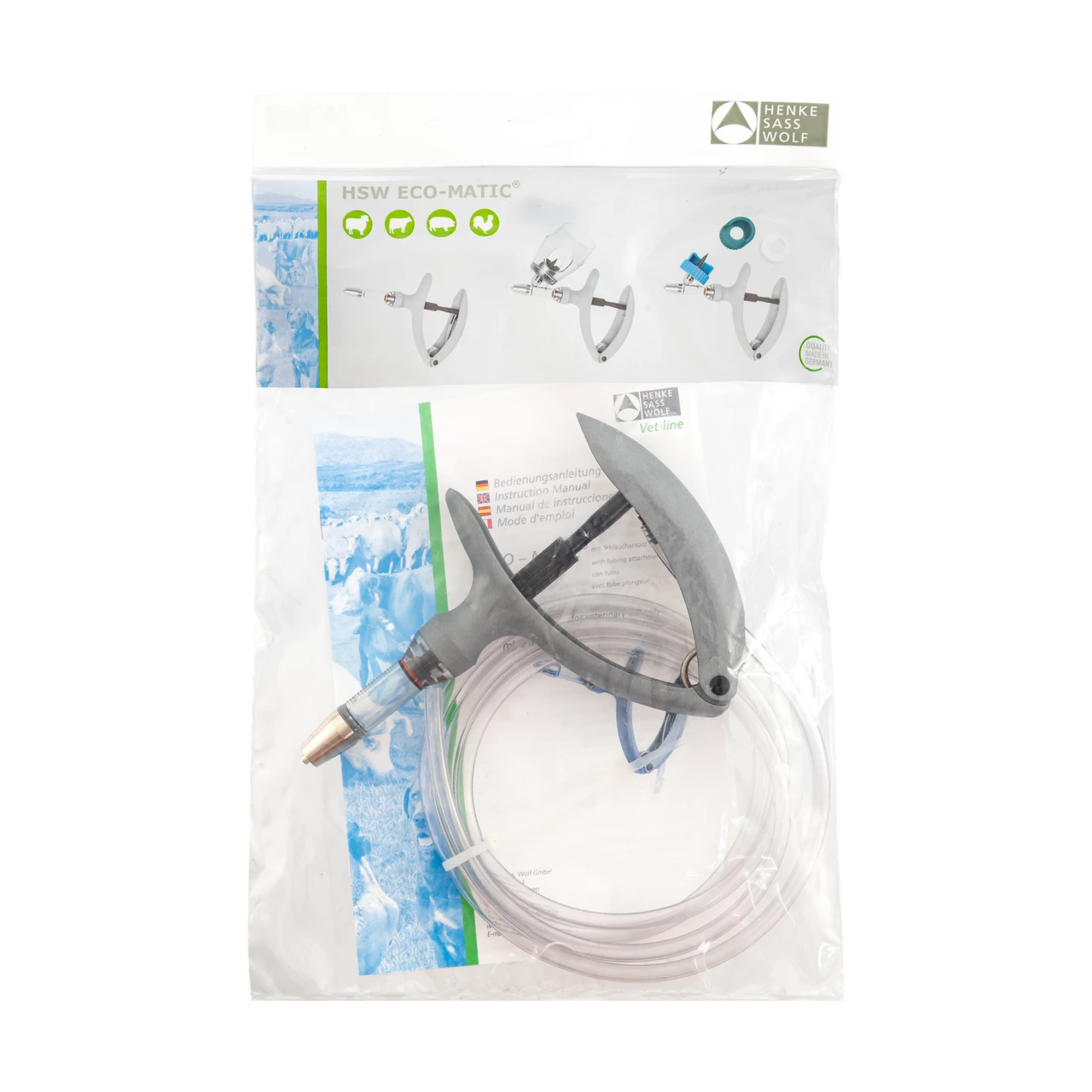 Seringă automată HSW ECO-Matic cu atașament de furtun, Luer Lock, 0,2-2 ml