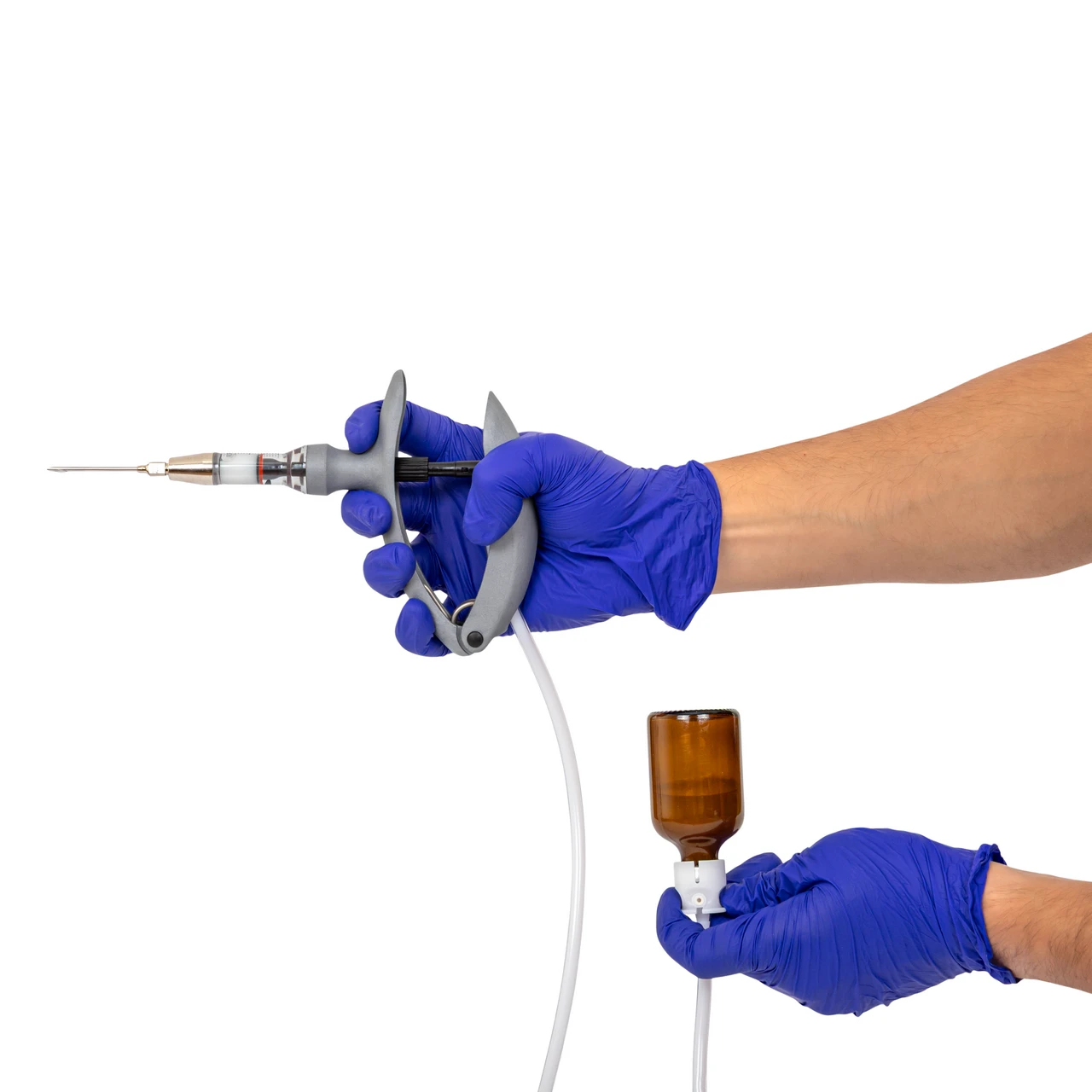 Seringă automată HSW ECO-Matic cu atașament de furtun, Luer Lock, 0,2-2 ml