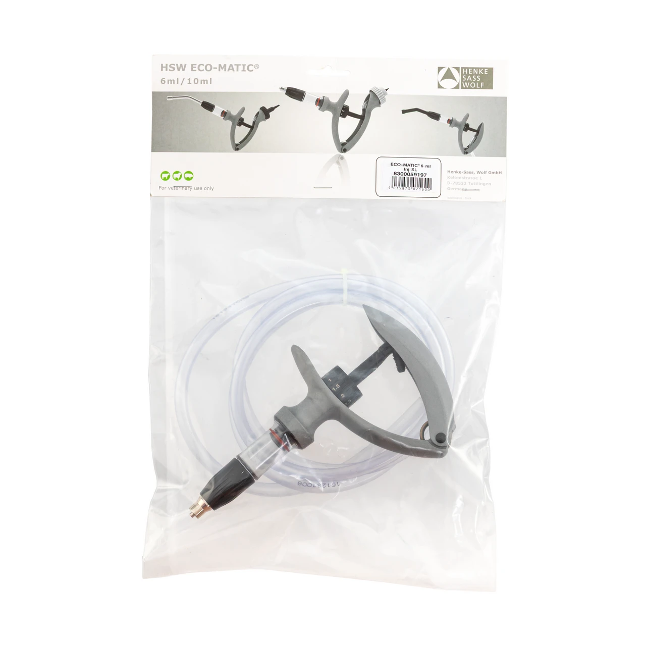 Seringă automată HSW ECO-Matic cu atașament de furtun, Luer Lock, 0,5-6 ml