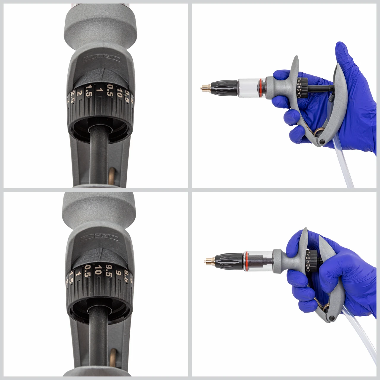 Seringă automată HSW ECO-Matic cu atașament de furtun, Luer Lock, 0,5-10 ml