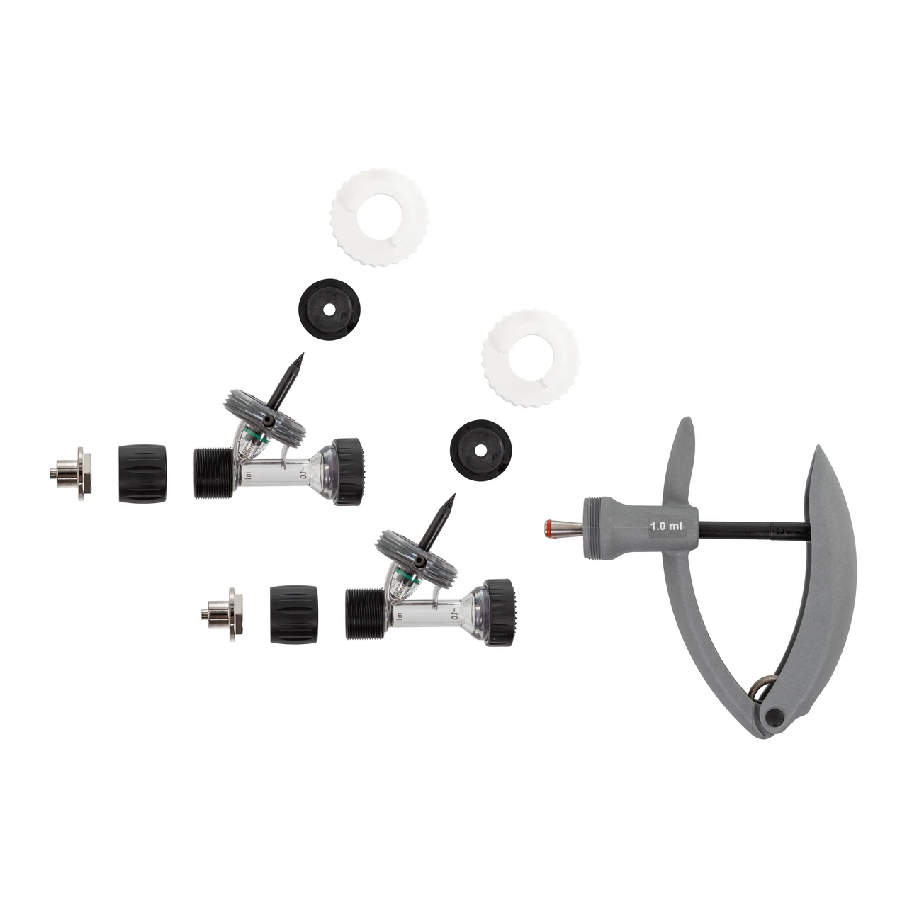 Seringă automată HSW ECO-Matic Twin cu atașament de furtun, Luer Lock, 1-1 ml