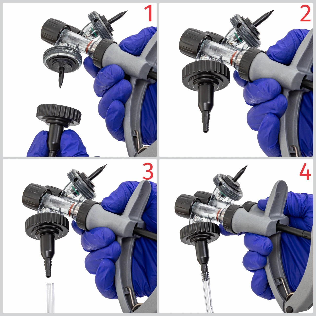 Seringă automată HSW ECO-Matic Twin cu atașament de furtun, Luer Lock, 1-1 ml