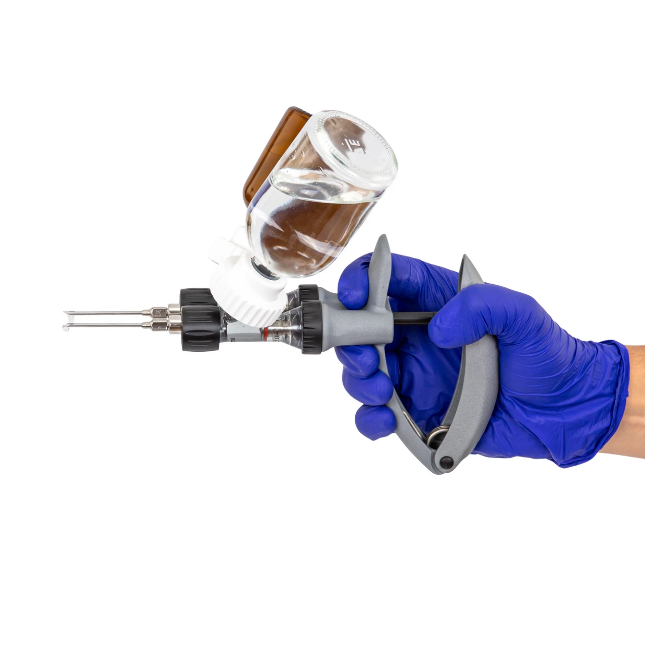Seringă automată HSW ECO-Matic Twin cu atașament de furtun, Luer Lock, 2-2 ml