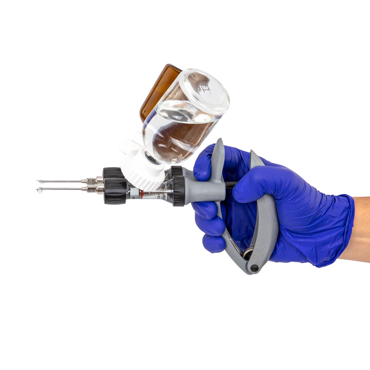 Seringă automată HSW ECO-Matic Twin cu atașament de furtun, Luer Lock, 2-2 ml