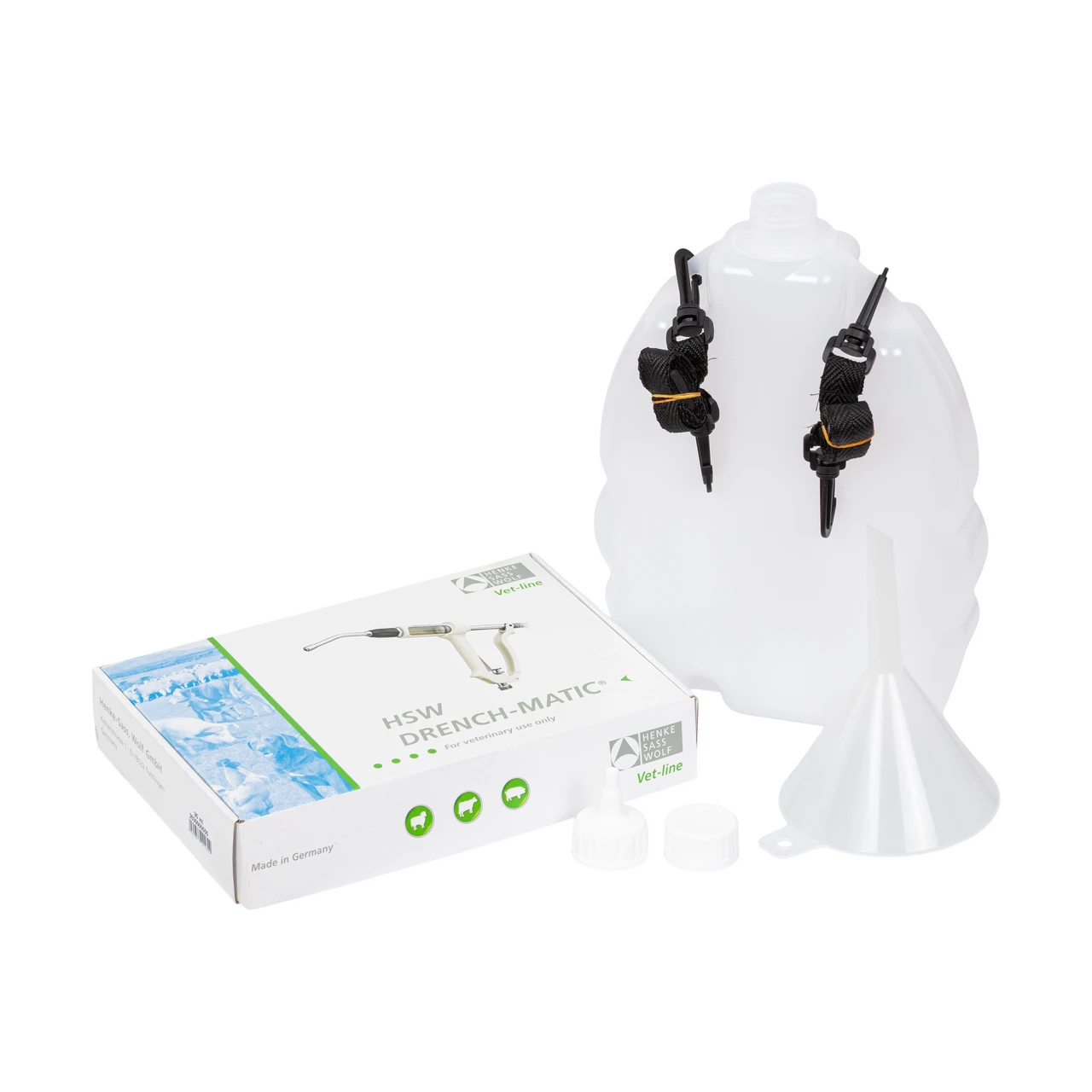 Dozator automat HSW Drench-Matic, 30 ml, cu canistră de spate de 2,5 litri