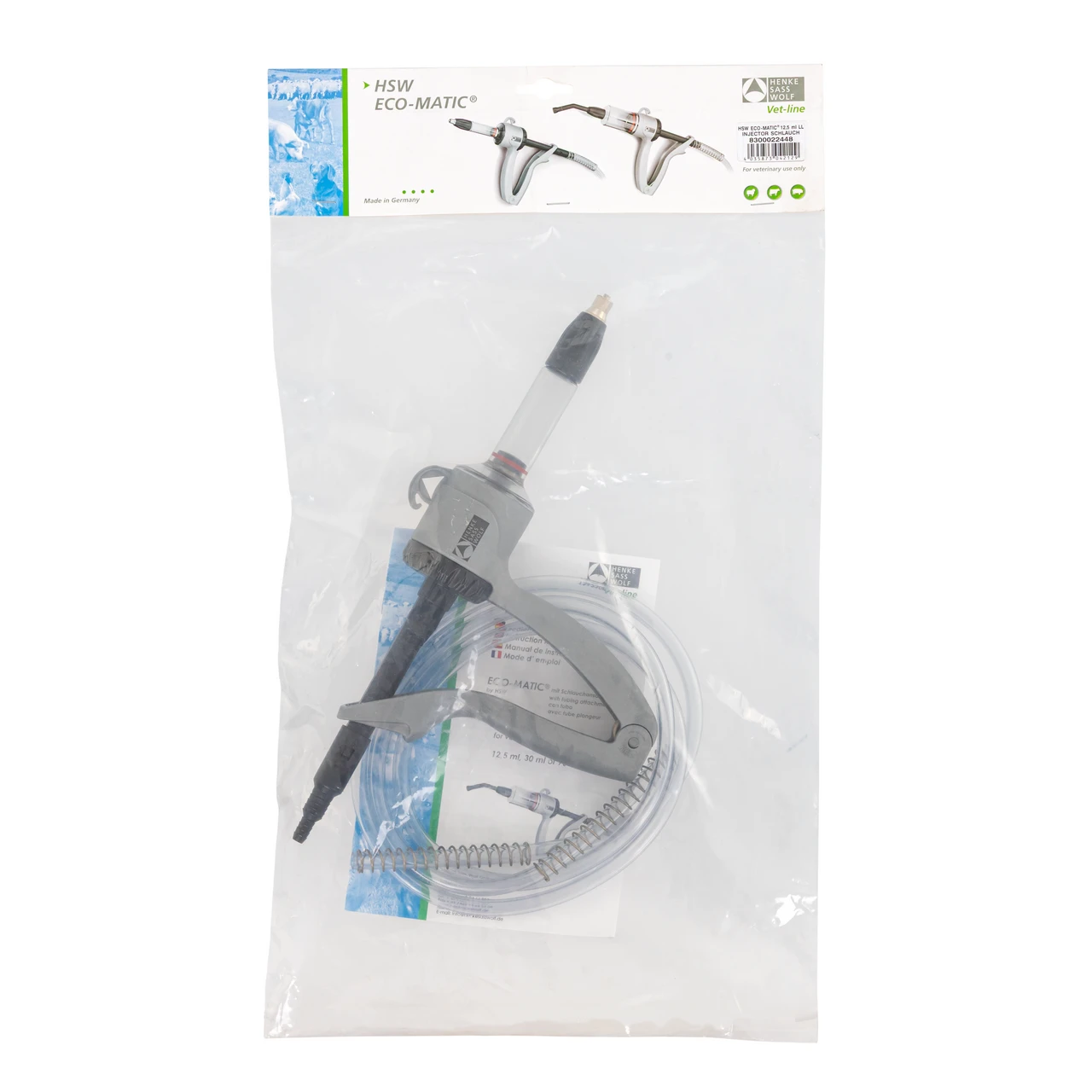 Seringă automată HSW Eco-Matic, cu atașament de furtun, Luer Lock, 0,5-12,5 ml
