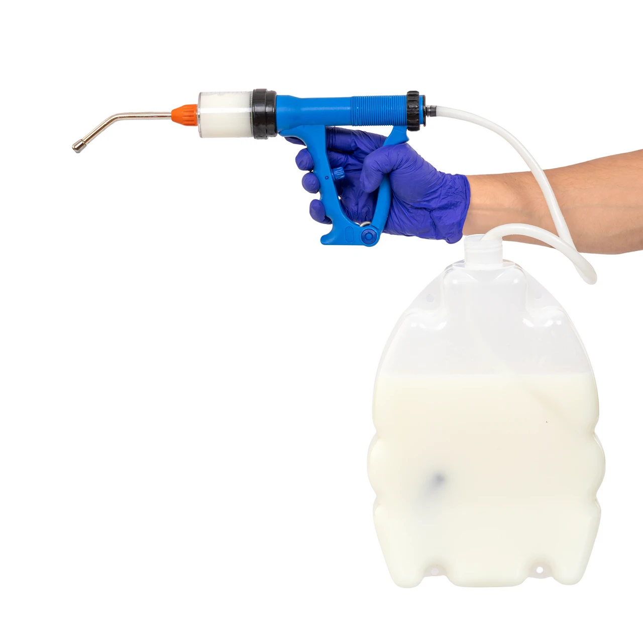 Dozator oral pentru animale, tip Drencher, cu atașament de furtun, 50 ml