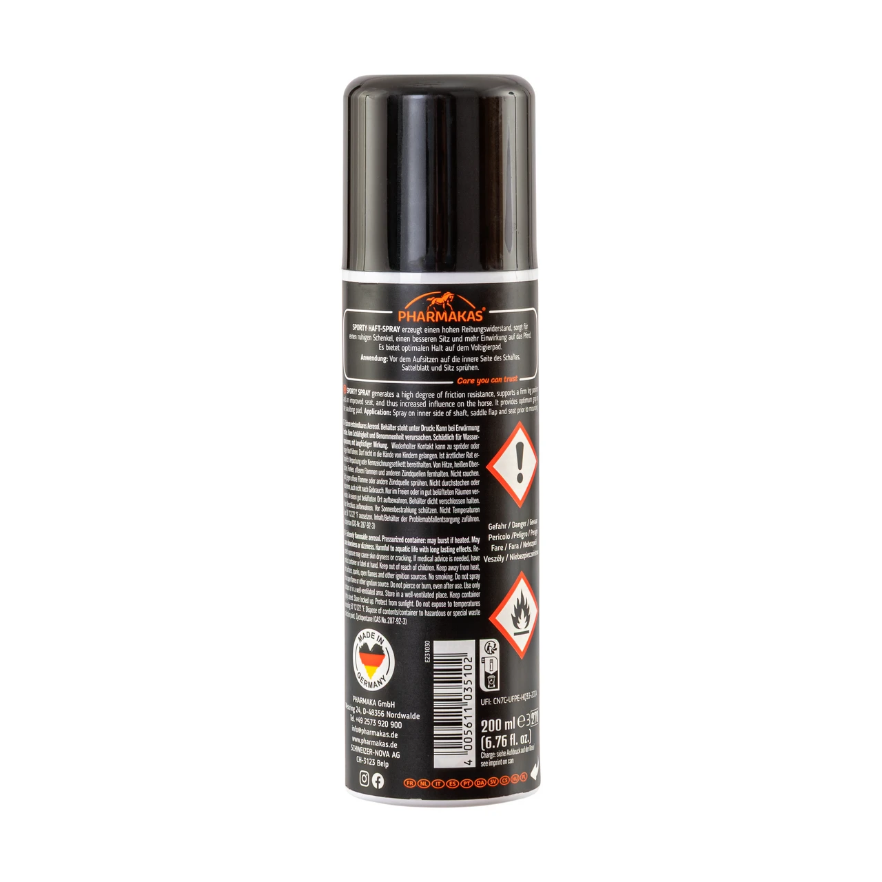 Spray antialunecare pentru echitație, Pharmakas, 200 ml