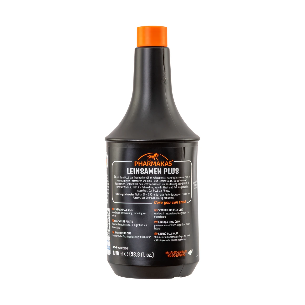 Ulei de semințe de in pentru cai, Pharmakas, 1000 ml