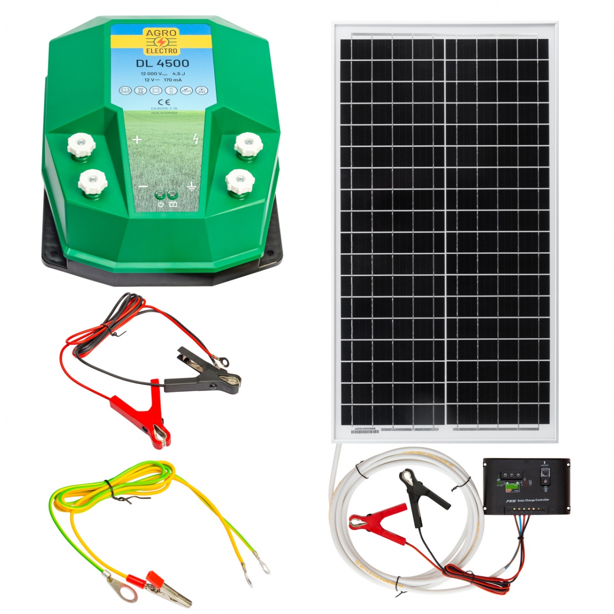 Aparat gard electric DL 4500, 4,5 Joule, cu sistem solar 30 W