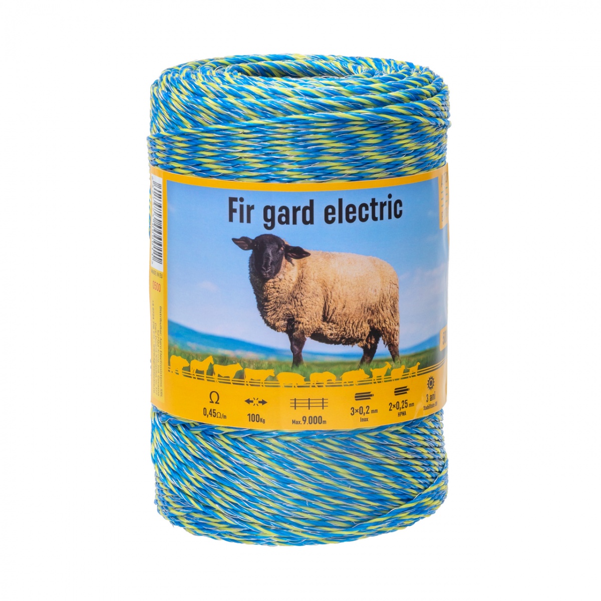 Fir gard electric - 500 m - 100 kg - 0,45 Ω/m