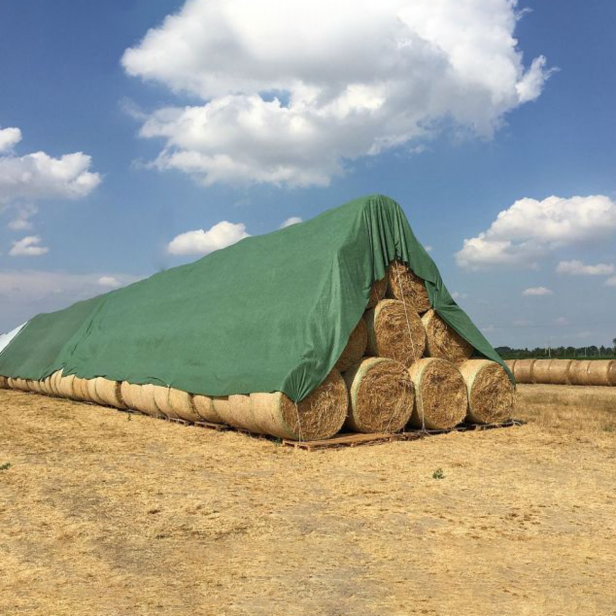 Prelată pentru acoperire baloți - 7,6 × 12,5 m