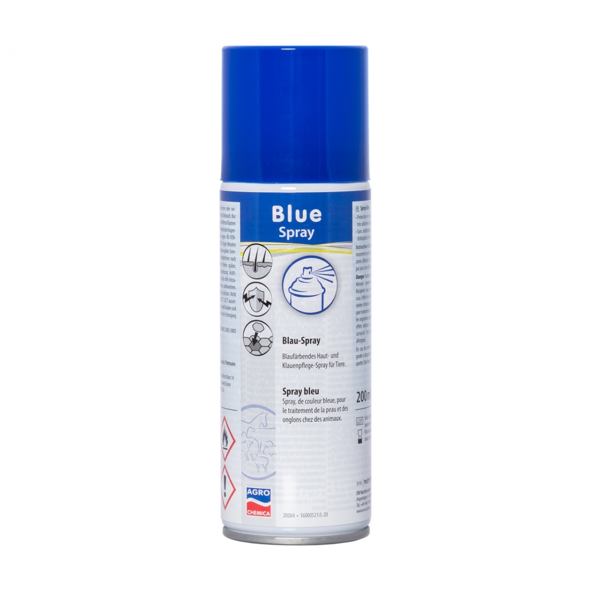 Spray albastru pentru dezinfectare, 200 ml