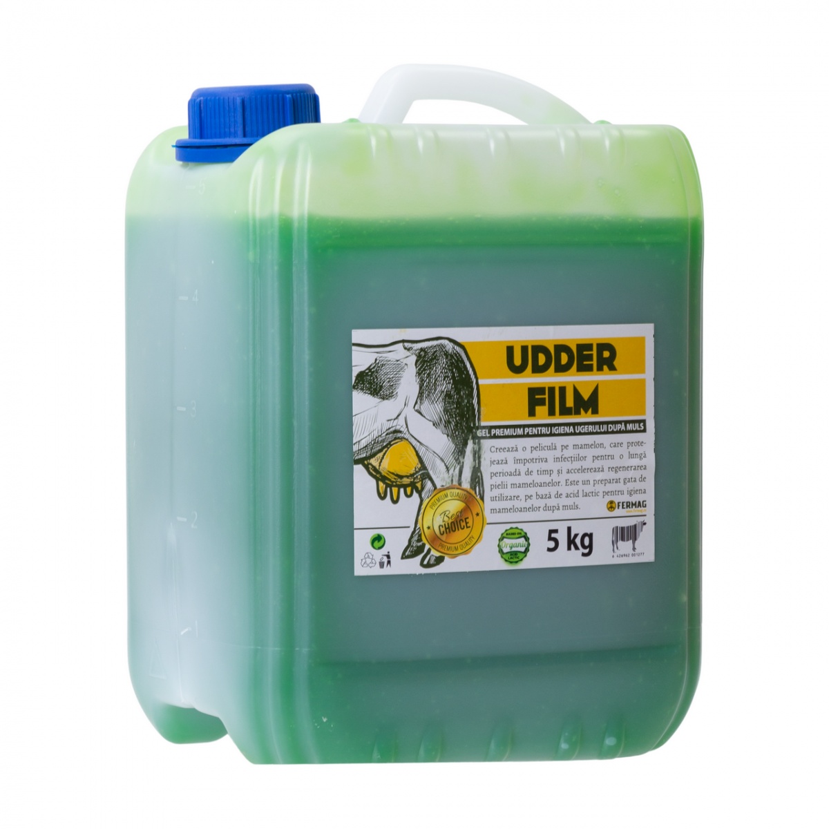 Udder Film, gel pentru igiena ugerului după muls, 5 kg