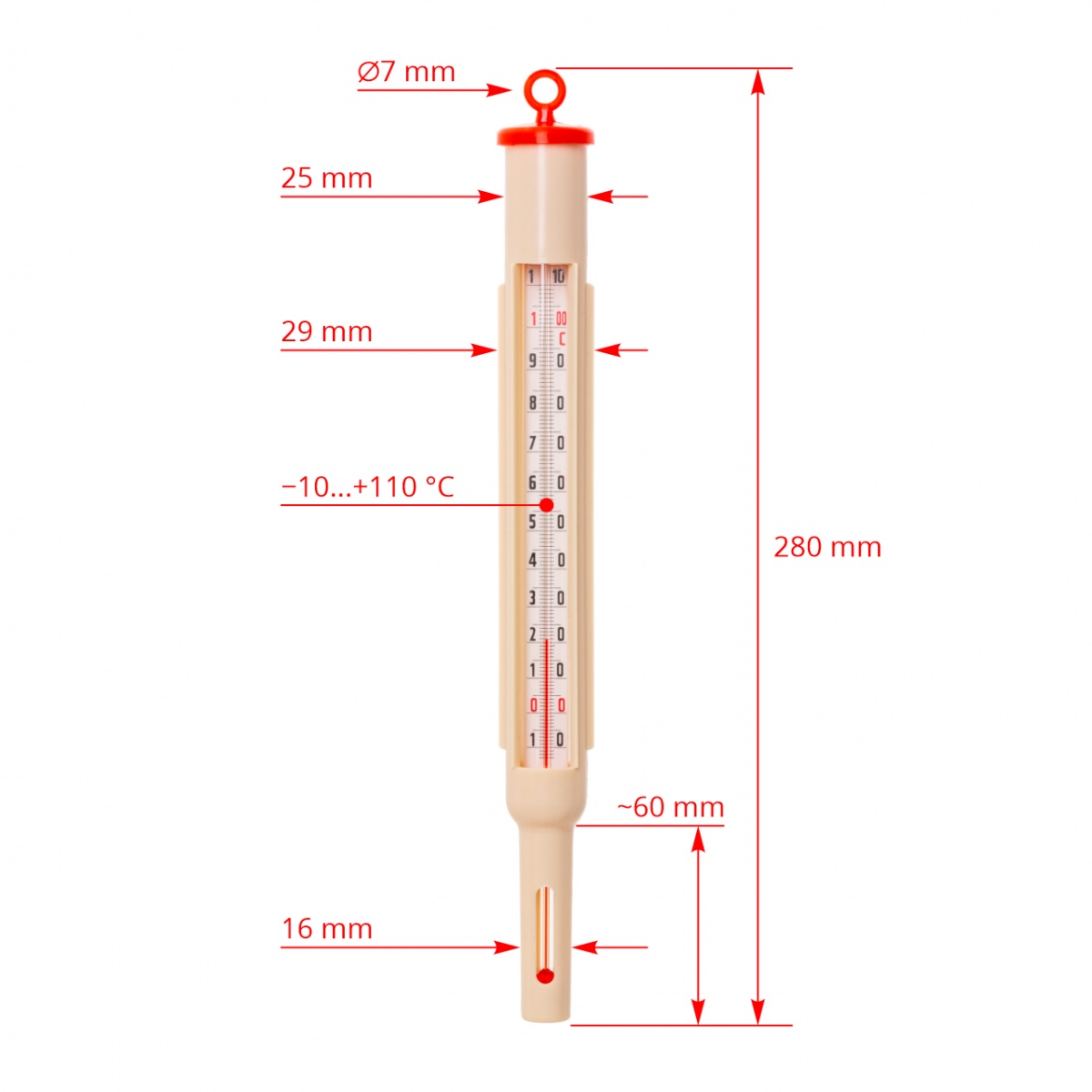 Termometru lapte −10...+110 °C