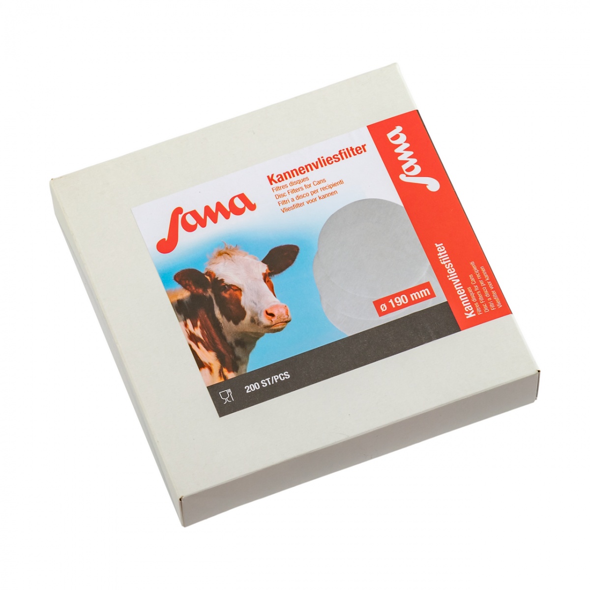 Filtru disc pentru lapte, Sana, 190 mm, 200 buc.