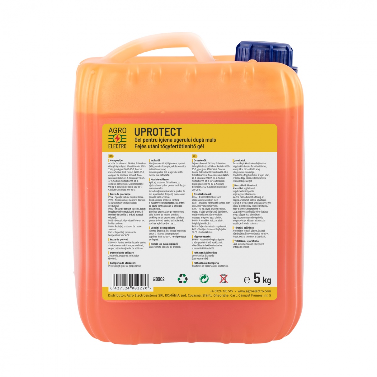 Gel pentru igiena ugerului după muls, UPROTECT, 5 kg