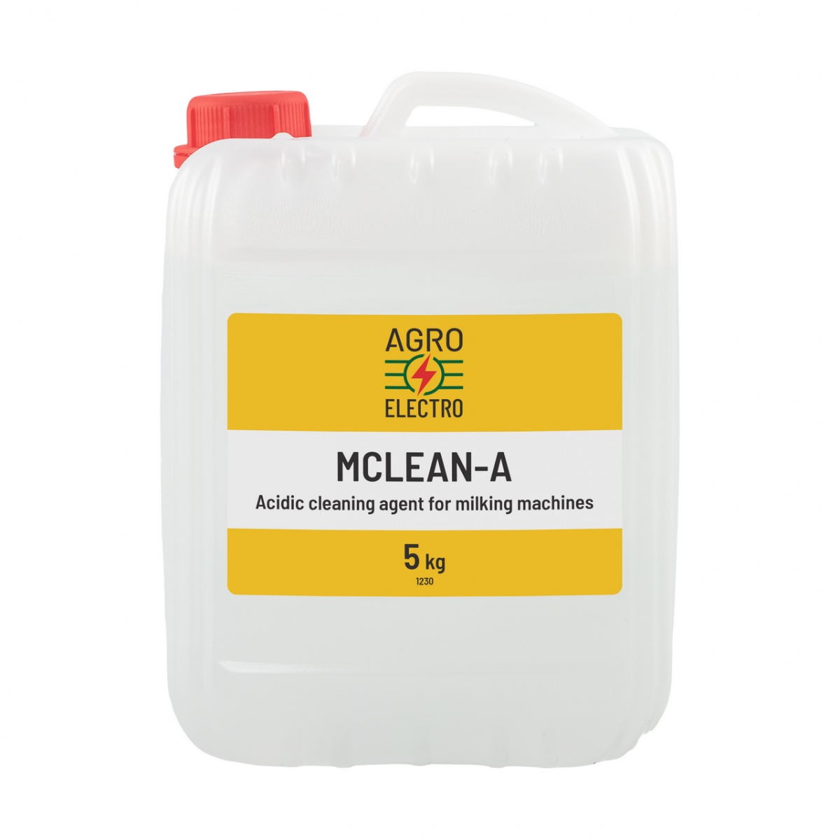 Detergent acidic pentru curățarea aparatelor de muls, MCLEAN-A, 5 kg