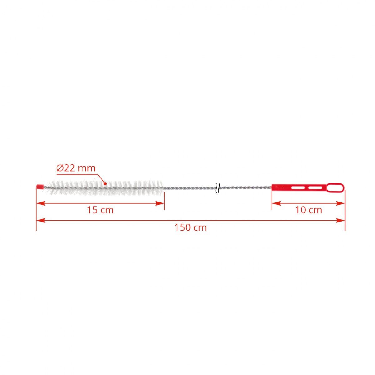 Perie de curățare furtun de lapte, 150 cm