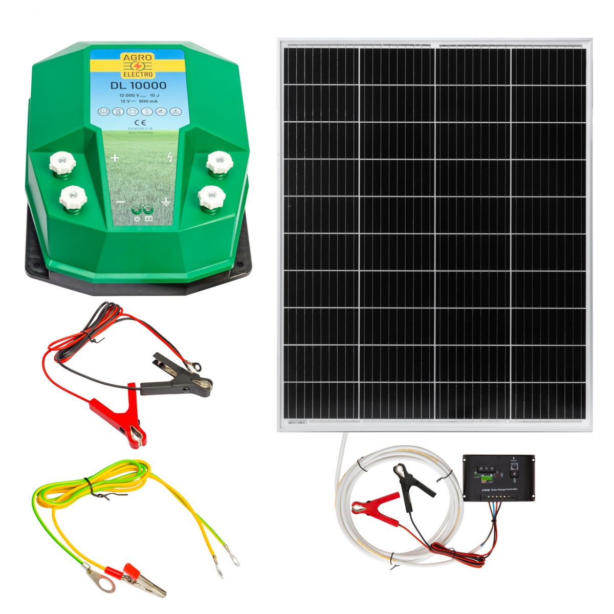 Aparat gard electric DL 10000, 10 Joule, cu sistem solar 100 W