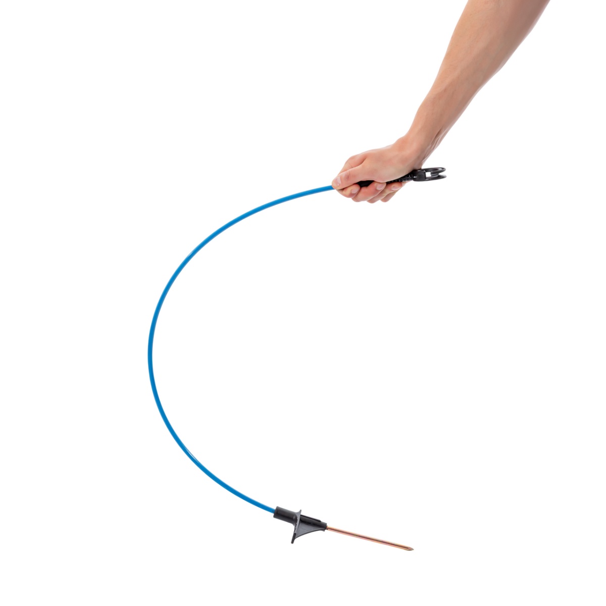 Stâlp din fibră de sticlă, AKO Oval Premium, 110 cm, albastru