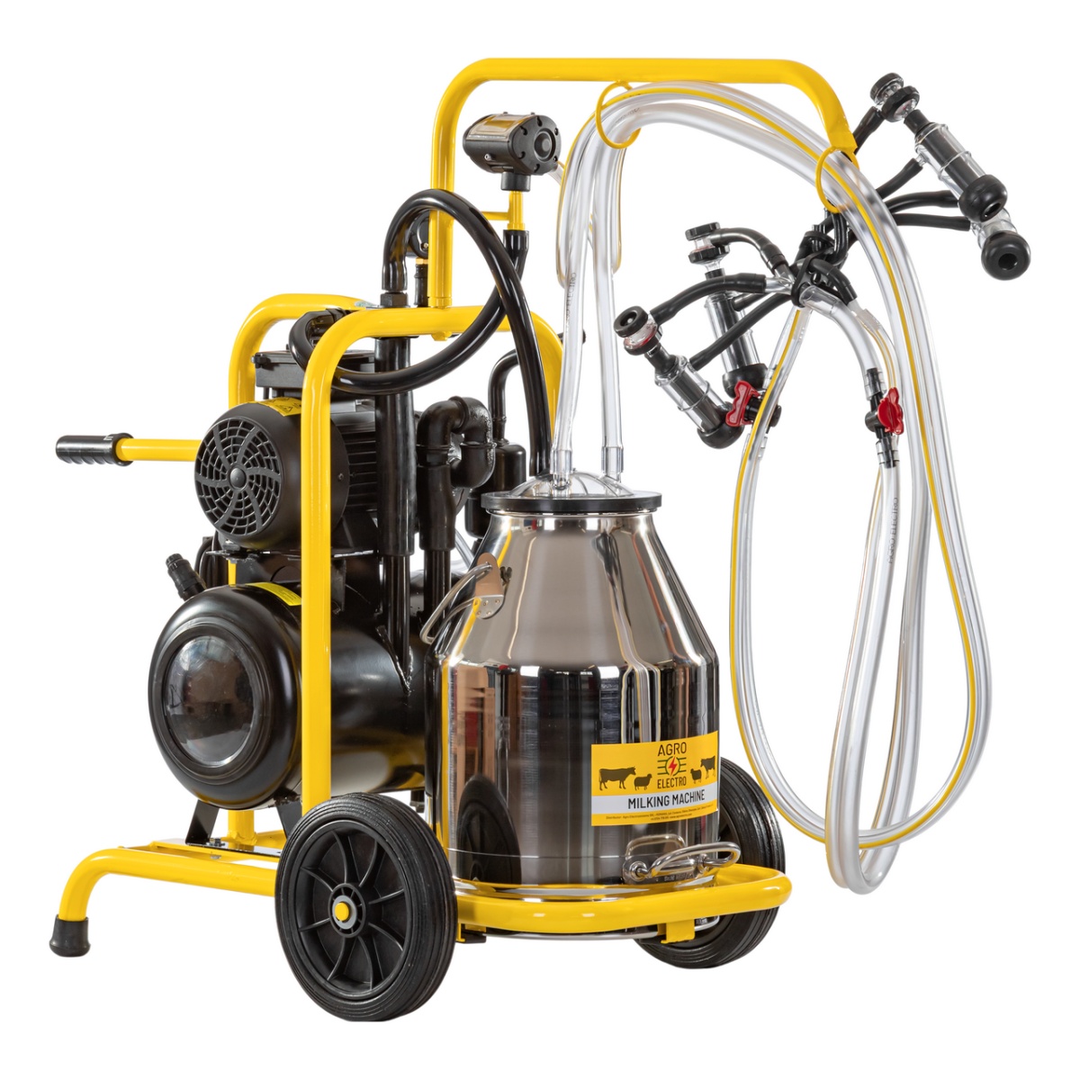 Aparat de muls oi, 2 posturi, 1 bidon inox 30 litri