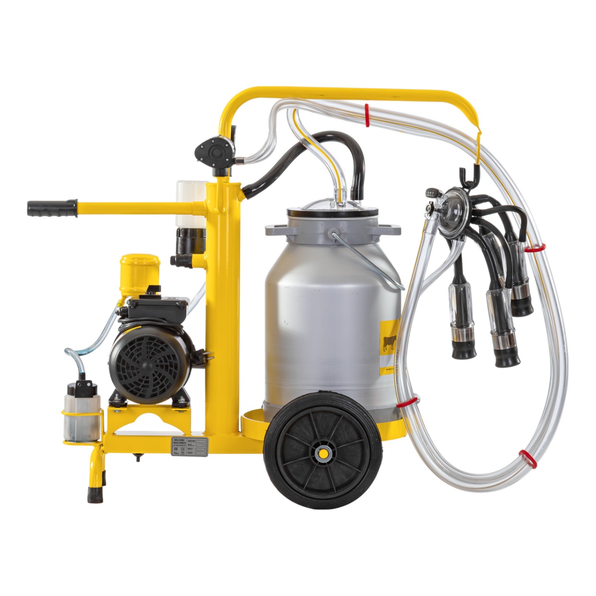 Aparat de muls vaci, cu 1 bidon aluminiu 25 litri, eco