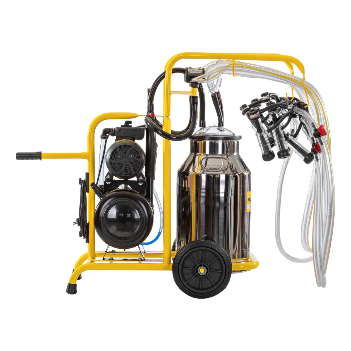Aparat de muls capre, 4 posturi, 1 bidon inox 40 litri