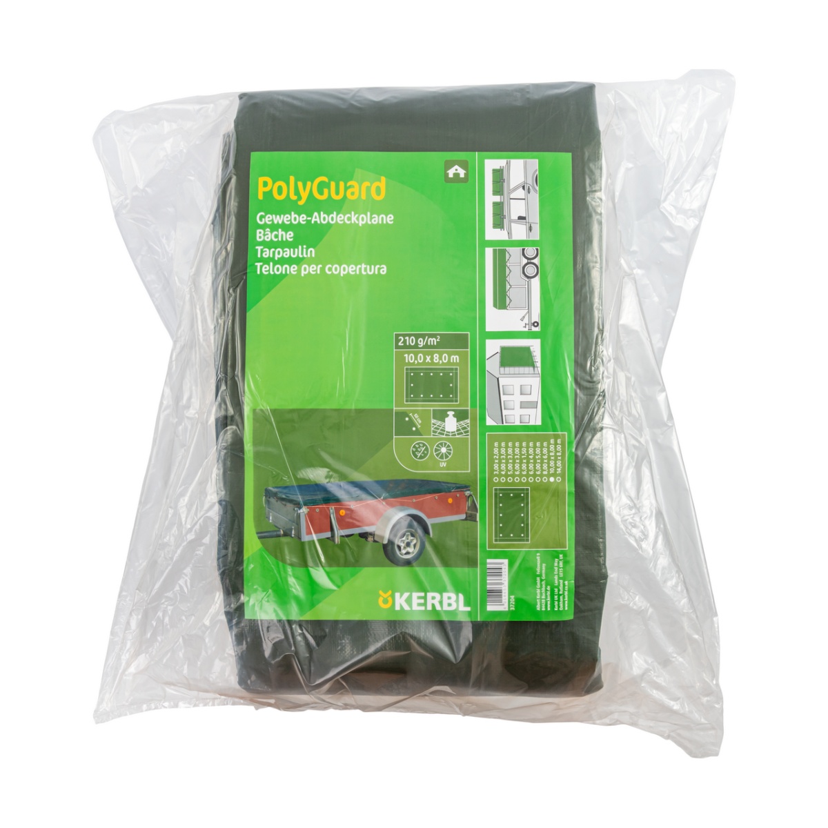 Prelată de protecție, PolyGuard, 210 g/m², 10 × 8 m