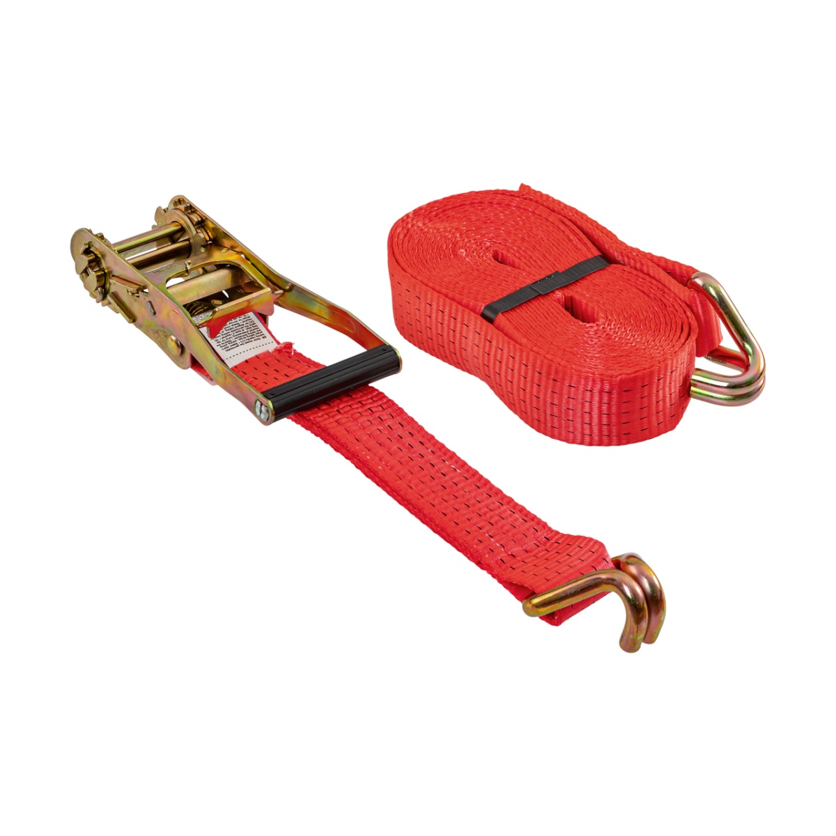 Chingă de ancoraj cu clichet, roșu, 5000 kg, 50 mm × 8 m