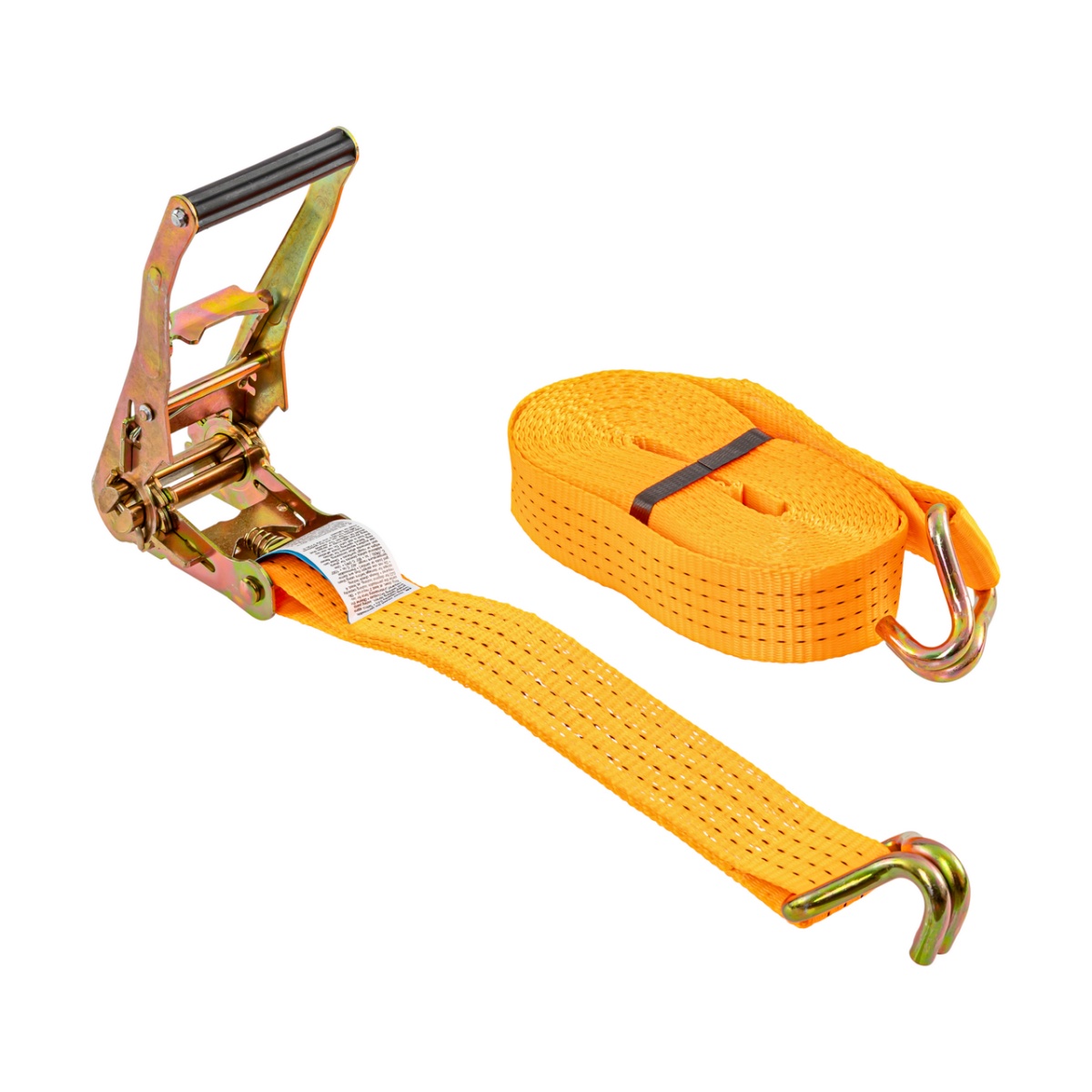 Chingă de ancoraj cu clichet, portocaliu, 4000 kg, 50 mm × 8 m